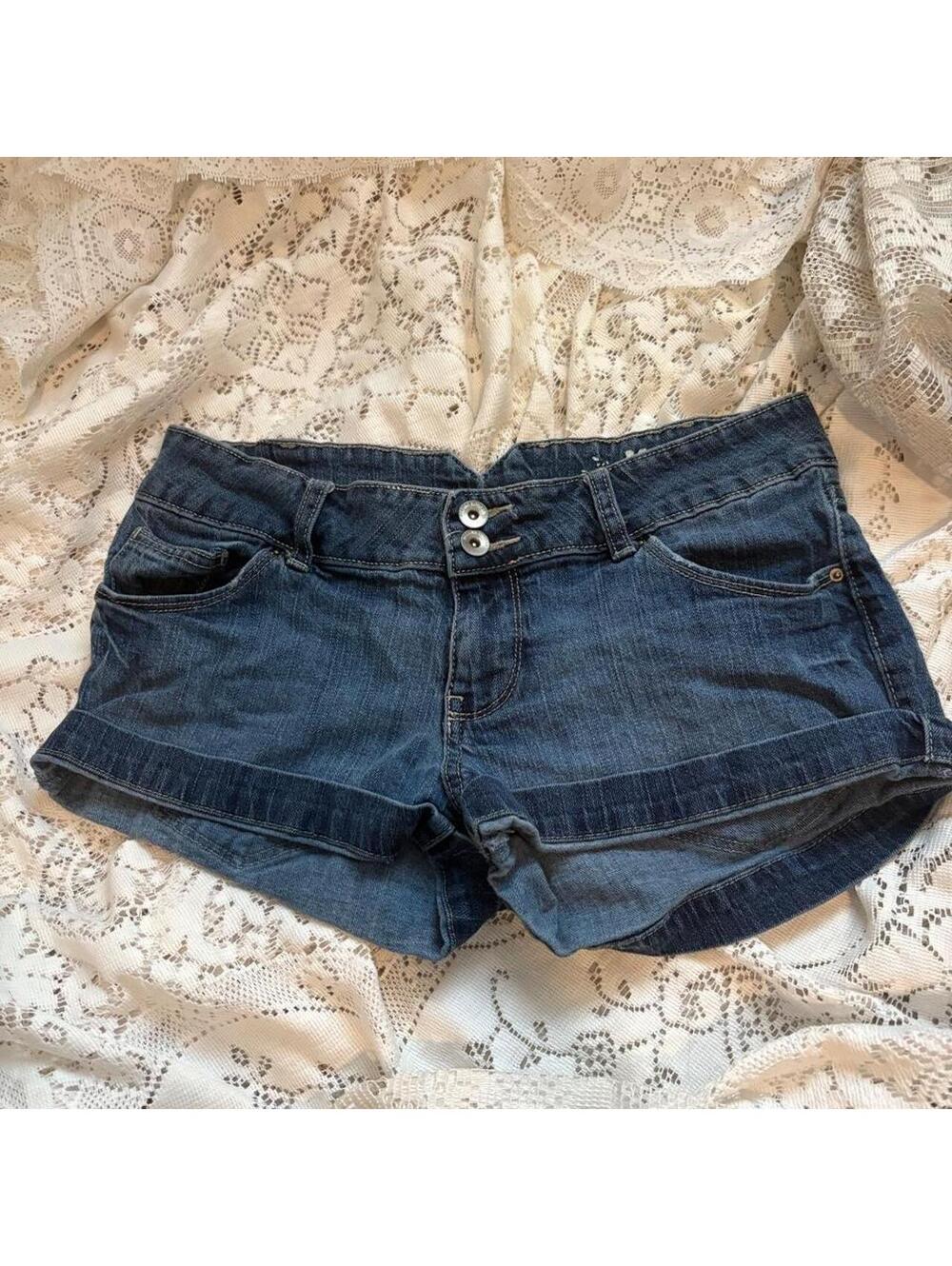 Mossimo Women's Navy and Blue Shorts